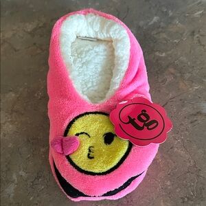 Pink Emoji Girls Slippers